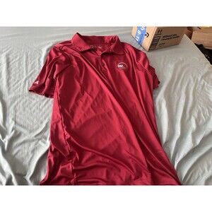 Antigua short sleeve red golf polo shirt L Men’s